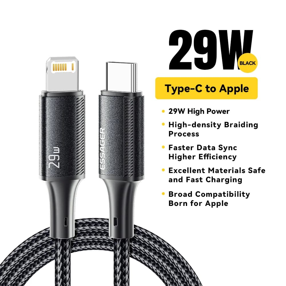 29W USB-C Lightning kiirlaadimise ja andmeedastuse kaabel