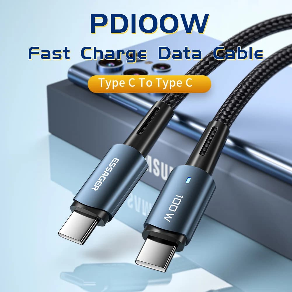 100W USB-C PD kiirlaadimiskaabel