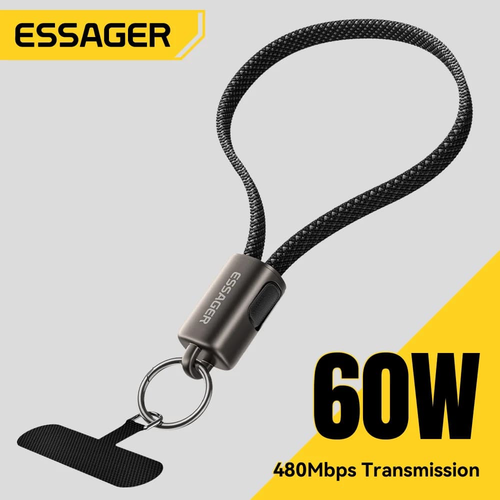60W USB-C kuni Lightning kiirlaadimise rihmakaabel