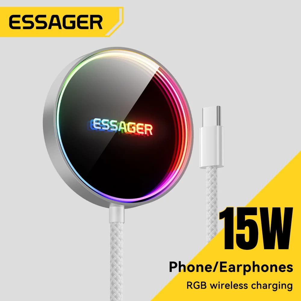 15W magnetiline RGB juhtmevaba laadija iPhone'ile