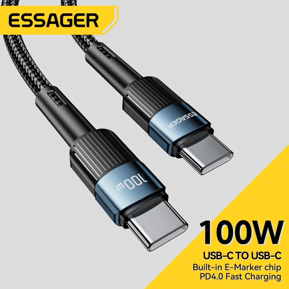 100W USB-C kuni USB-C kiirlaadimiskaabel 3m