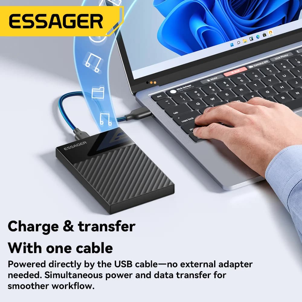 2,5-tolline USB 3.0 SATA SSD/HDD korpuse