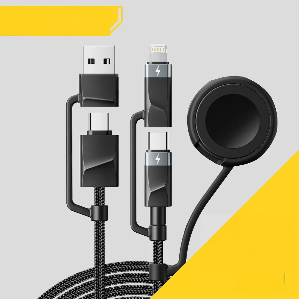 5-in-1 65W USB-C ja Lightning kiirlaadimishubi