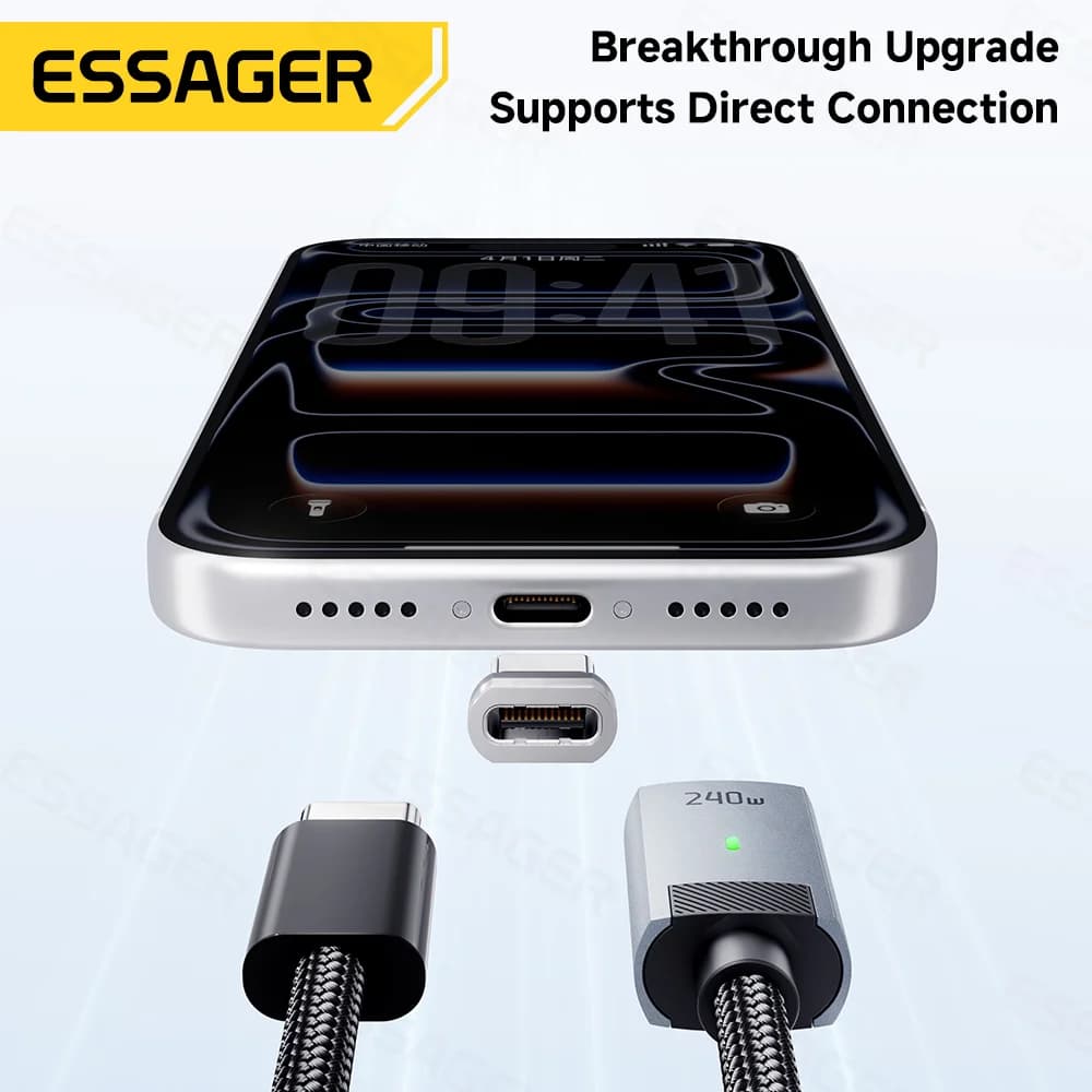 240W magnetiline USB-C kuni USB-C laadimiskaabel