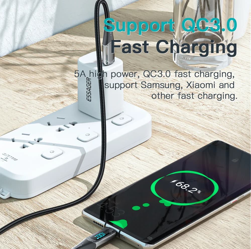 100W USB-C USB-C kaabel, 2M