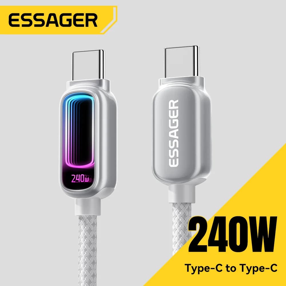 240W USB-C kuni USB-C kaabel, toetab 100W PD 3.1