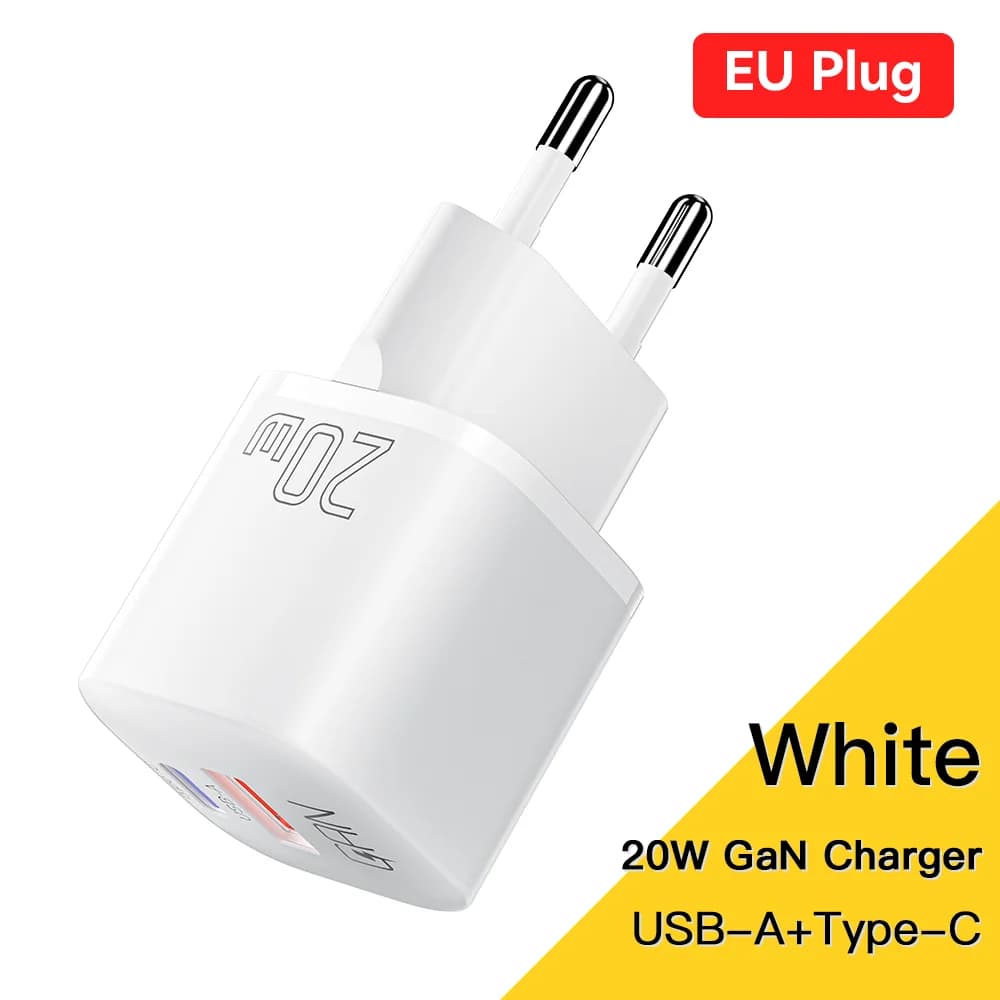 20W GaN USB-C PD kiirlaadija
