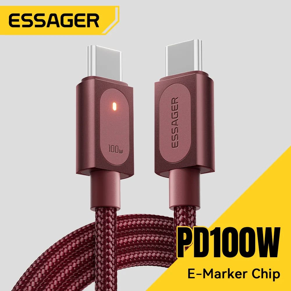 100W USB-C USB-C kiirlaadimiskaabel