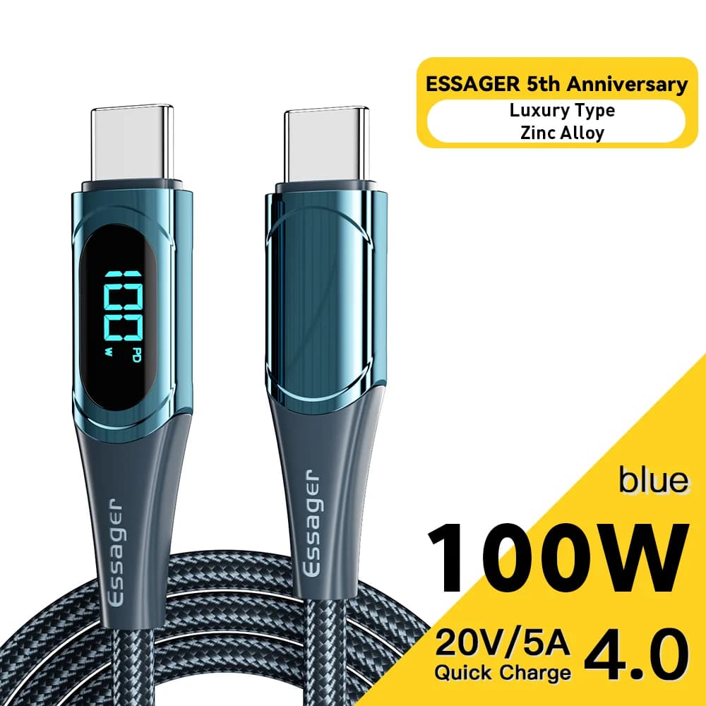 100W USB-C USB-C kaabel, 2M