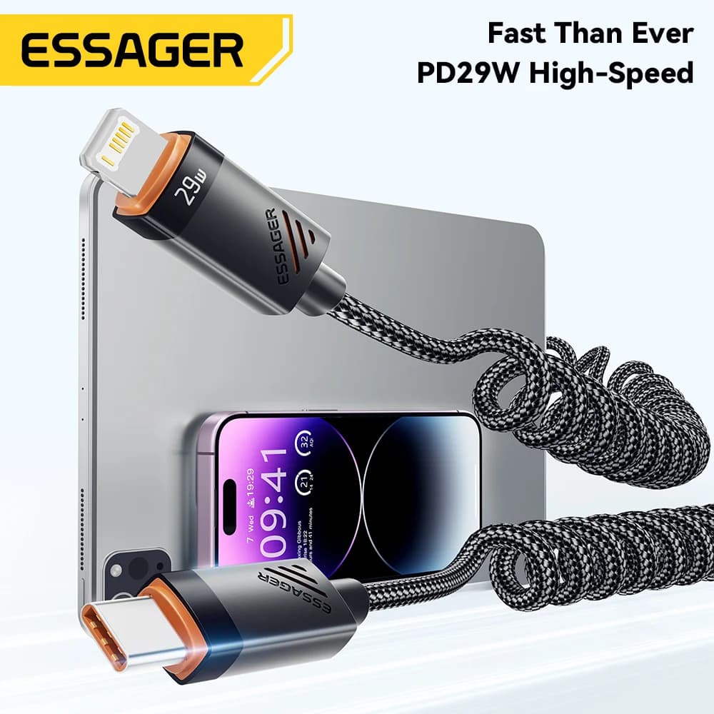 Kruvi USB-C kinnitusega Lightning kiirlaadimiskaabel